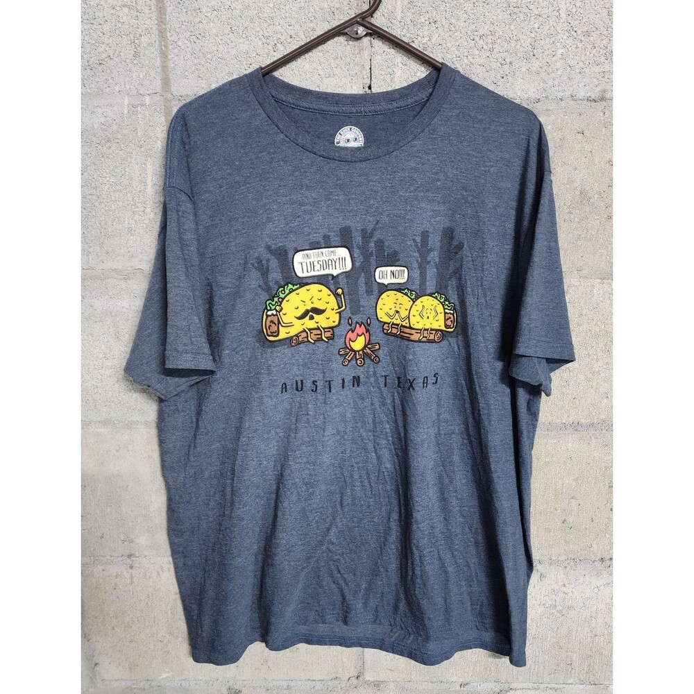 The Duck Company Short Sleeve Men's Graphics T-Shirt Dark Gray Size XL